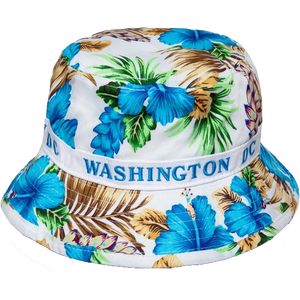 Floral Bucket Hat Washington DC, Pink, Blue or Black