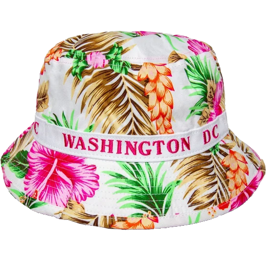 Floral Bucket Hat Washington DC, Pink, Blue or Black