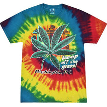 Load image into Gallery viewer, Tie Dye T-Shirt Keep Off the Grass ! Washington DC