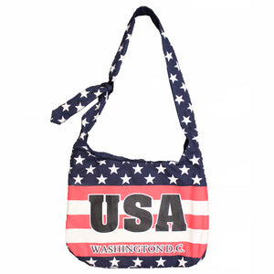 USA Stars & Strips Crossbody Boho Bag 16" X 35"
