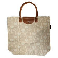 Load image into Gallery viewer, I Love DC Foldable Tote Bag, 18&quot; X 17&quot;, or 8.5&quot; X 5.75&quot; When Folded