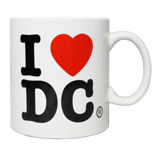 I Love DC White Coffee Mug 12 oz