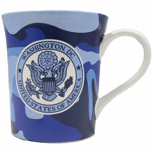 Great Seal Blue Camouflage Coffee Mug 12 oz