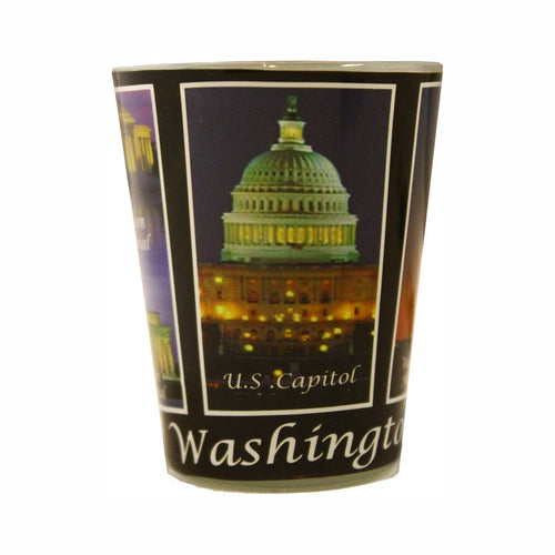 Washington DC Night Shot Glass 2.375