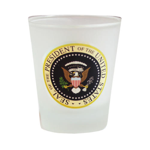 President Seal Frosted Shot Glass 2.375