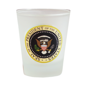 President Seal Frosted Shot Glass 2.375"